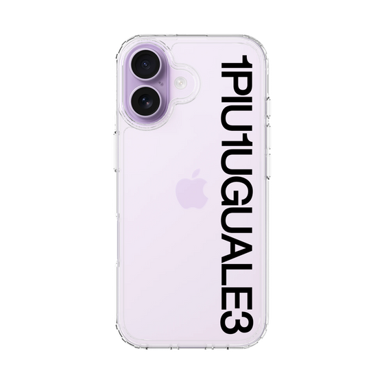 Slim Protection Case［ 1PIU1UGUALE3 - Logo - Black ］
