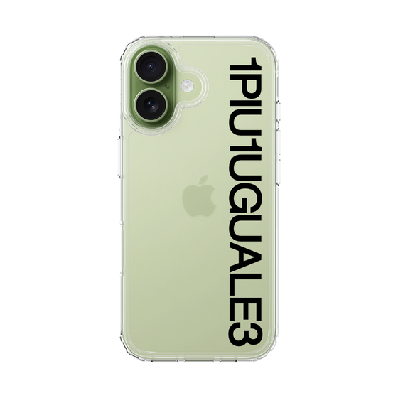 Slim Protection Case［ 1PIU1UGUALE3 - Logo - Black ］