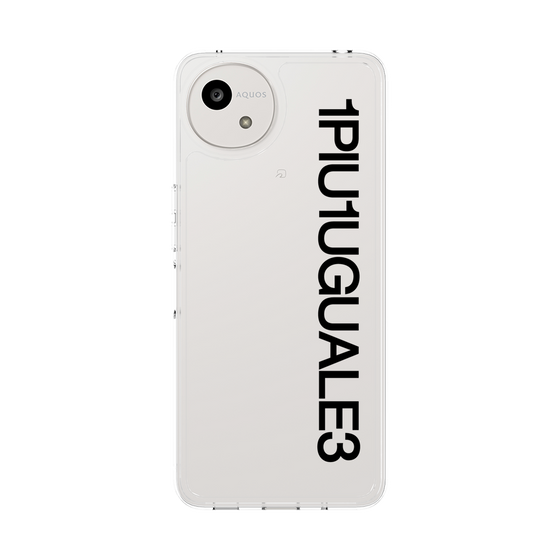 Slim Protection Case［ 1PIU1UGUALE3 - Logo - Black ］