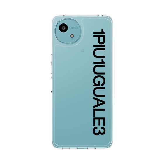 Slim Protection Case［ 1PIU1UGUALE3 - Logo - Black ］