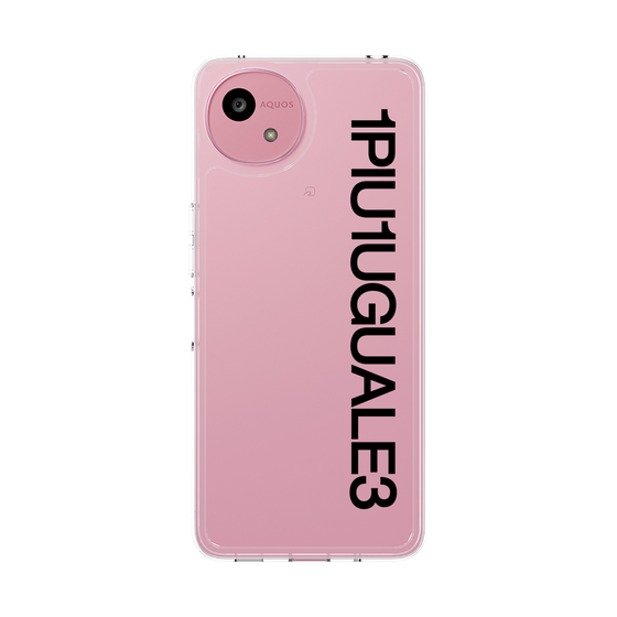 Slim Protection Case［ 1PIU1UGUALE3 - Logo - Black ］