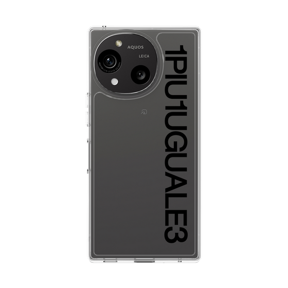 Slim Protection Case［ 1PIU1UGUALE3 - Logo - Black ］
