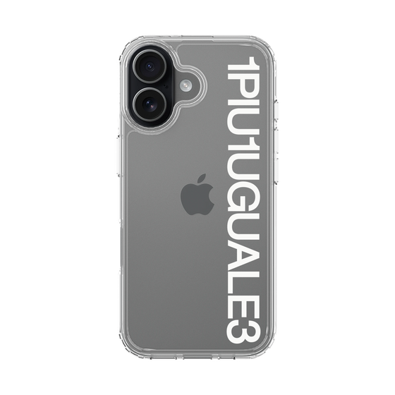 Slim Protection Case［ 1PIU1UGUALE3 - Logo - White ］