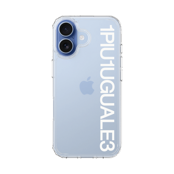 Slim Protection Case［ 1PIU1UGUALE3 - Logo - White ］