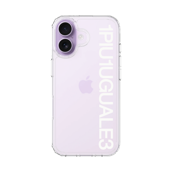 Slim Protection Case［ 1PIU1UGUALE3 - Logo - White ］