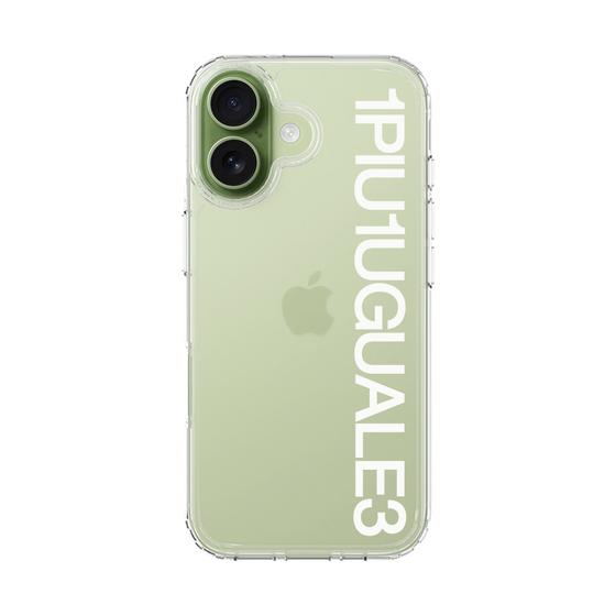 Slim Protection Case［ 1PIU1UGUALE3 - Logo - White ］