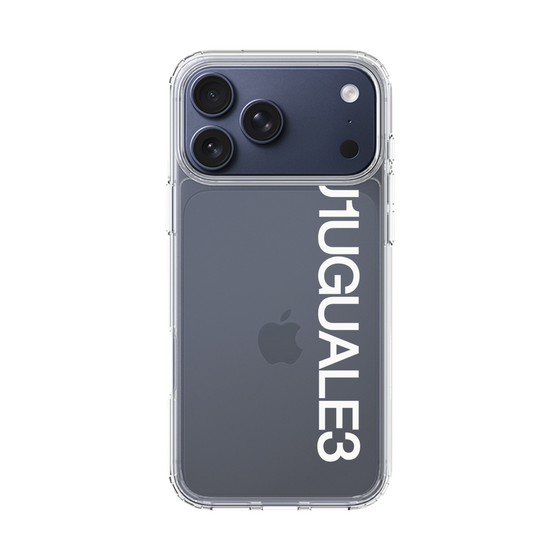 Slim Protection Case［ 1PIU1UGUALE3 - Logo - White ］