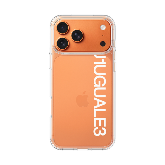 Slim Protection Case［ 1PIU1UGUALE3 - Logo - White ］
