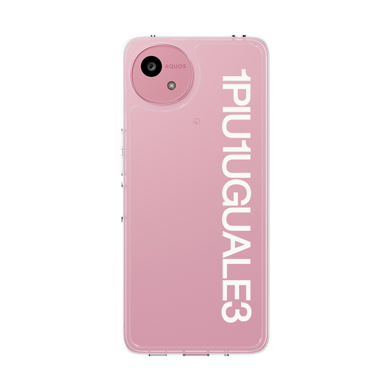 Slim Protection Case［ 1PIU1UGUALE3 - Logo - White ］