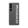Slim Protection Case［ 1PIU1UGUALE3 - Logo - White ］