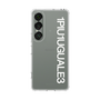 Slim Protection Case［ 1PIU1UGUALE3 - Logo - White ］