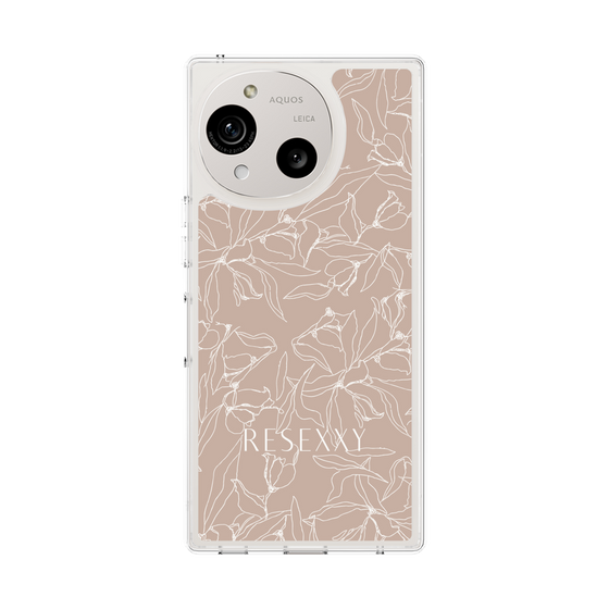 Slim Protection Case［ RESEXXY - Flower - Beige ］