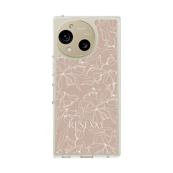 Slim Protection Case［ RESEXXY - Flower - Beige ］