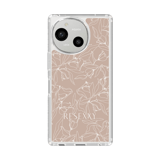 Slim Protection Case［ RESEXXY - Flower - Beige ］