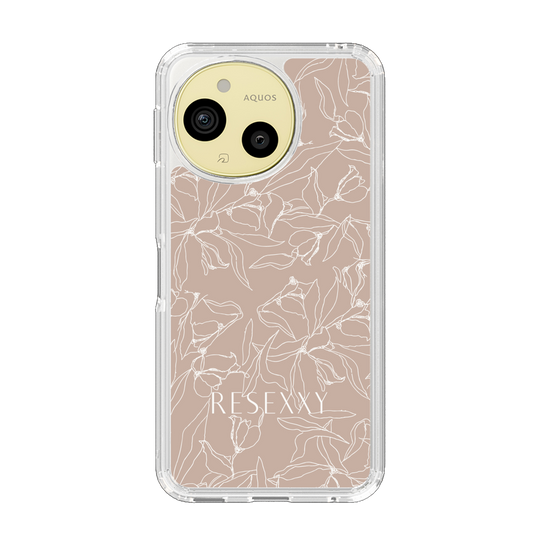 Slim Protection Case［ RESEXXY - Flower - Beige ］