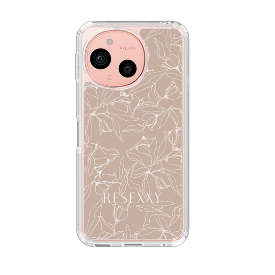 Slim Protection Case［ RESEXXY - Flower - Beige ］