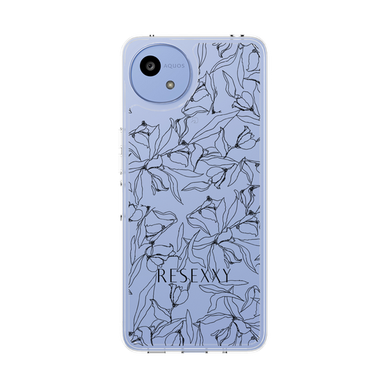 Slim Protection Case［ RESEXXY - Flower - Clear ］