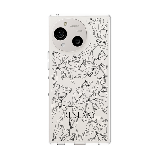 Slim Protection Case［ RESEXXY - Flower - Clear ］