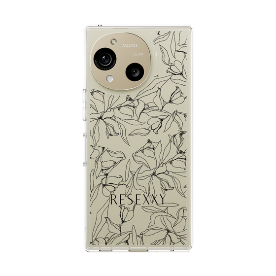 Slim Protection Case［ RESEXXY - Flower - Clear ］
