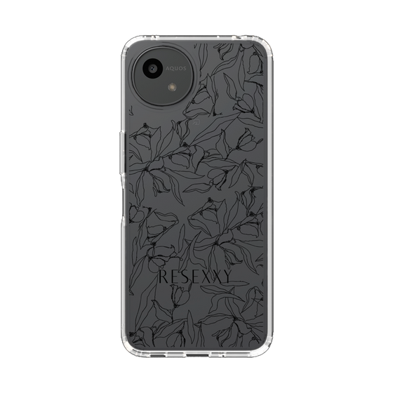 Slim Protection Case［ RESEXXY - Flower - Clear ］