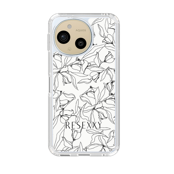 Slim Protection Case［ RESEXXY - Flower - White ］