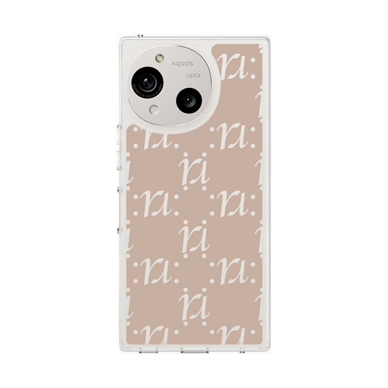 Slim Protection Case［ RESEXXY - Monogram - Beige ］