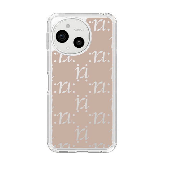 Slim Protection Case［ RESEXXY - Monogram - Beige ］