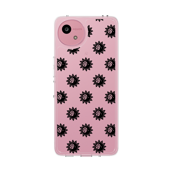 Slim Protection Case［ EVRIS - Sunny Motif - Black ］
