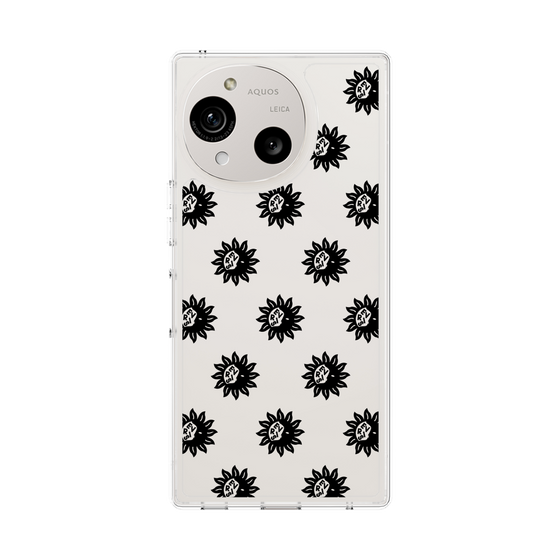 Slim Protection Case［ EVRIS - Sunny Motif - Black ］
