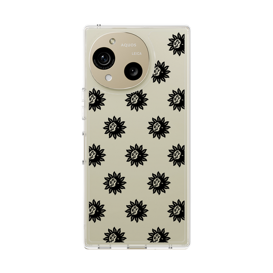 Slim Protection Case［ EVRIS - Sunny Motif - Black ］