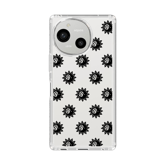 Slim Protection Case［ EVRIS - Sunny Motif - Black ］