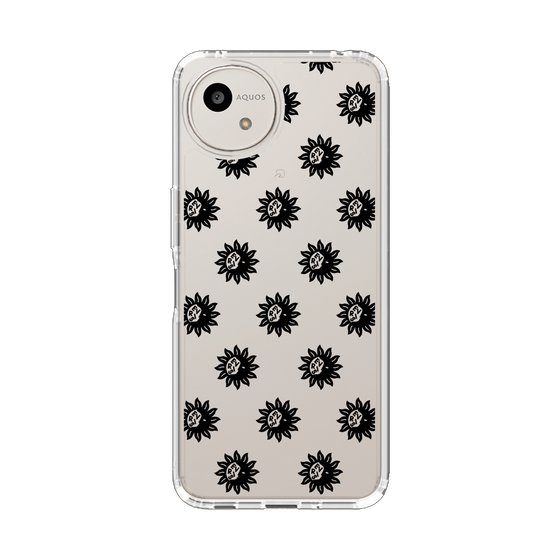 Slim Protection Case［ EVRIS - Sunny Motif - Black ］