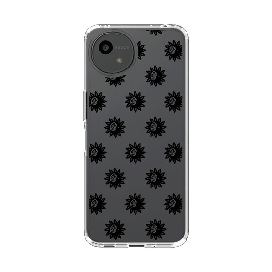 Slim Protection Case［ EVRIS - Sunny Motif - Black ］