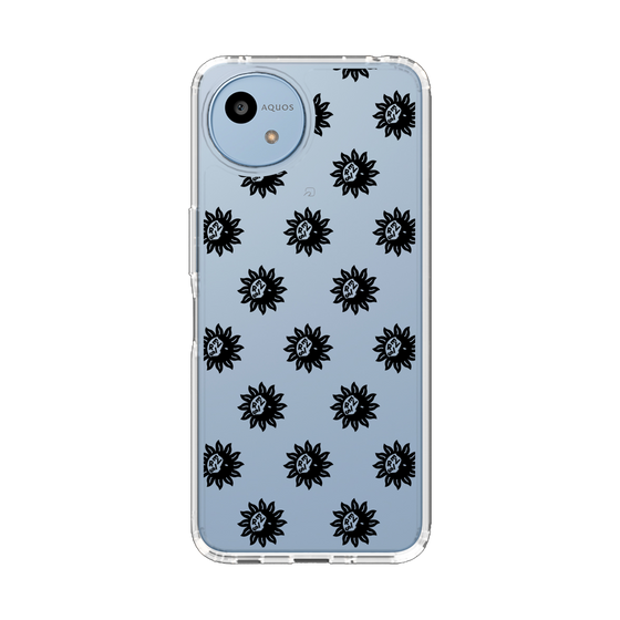 Slim Protection Case［ EVRIS - Sunny Motif - Black ］