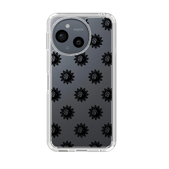 Slim Protection Case［ EVRIS - Sunny Motif - Black ］