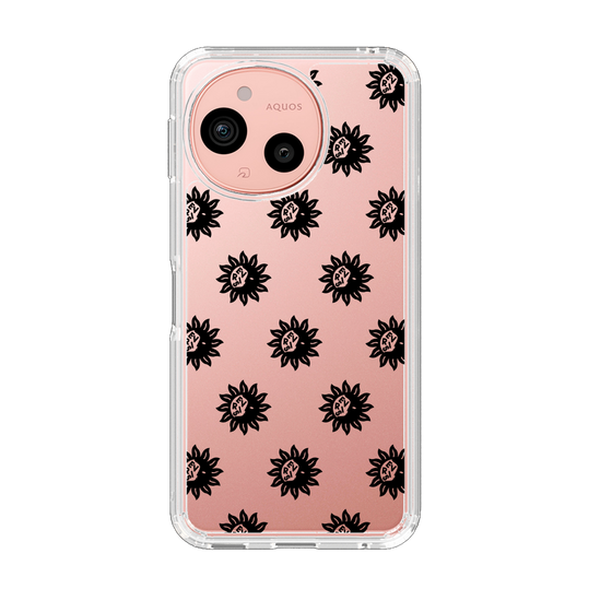 Slim Protection Case［ EVRIS - Sunny Motif - Black ］