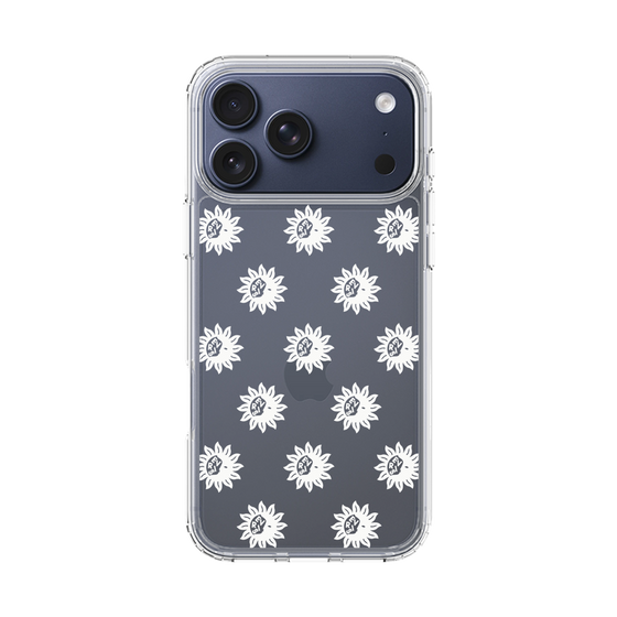 Slim Protection Case［ EVRIS - Sunny Motif - White ］