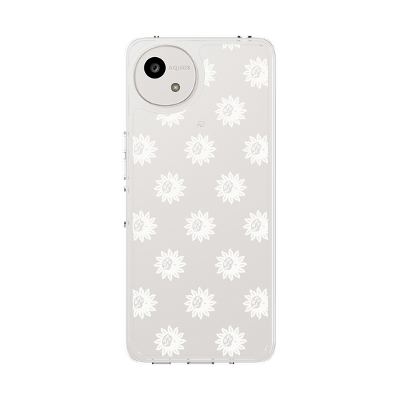 Slim Protection Case［ EVRIS - Sunny Motif - White ］