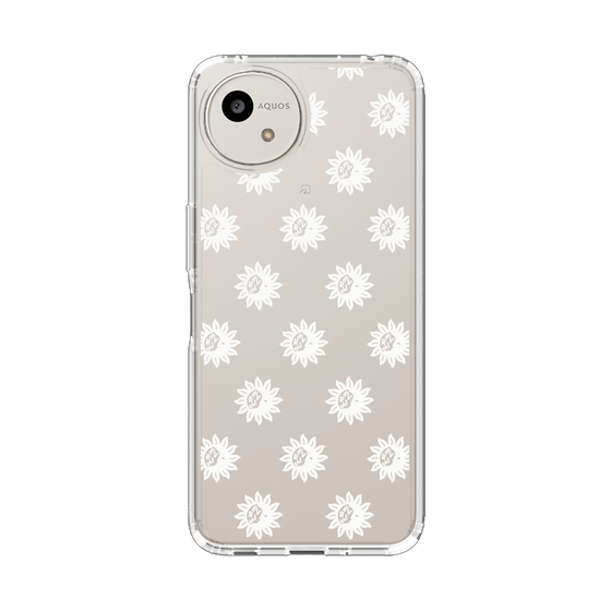 Slim Protection Case［ EVRIS - Sunny Motif - White ］