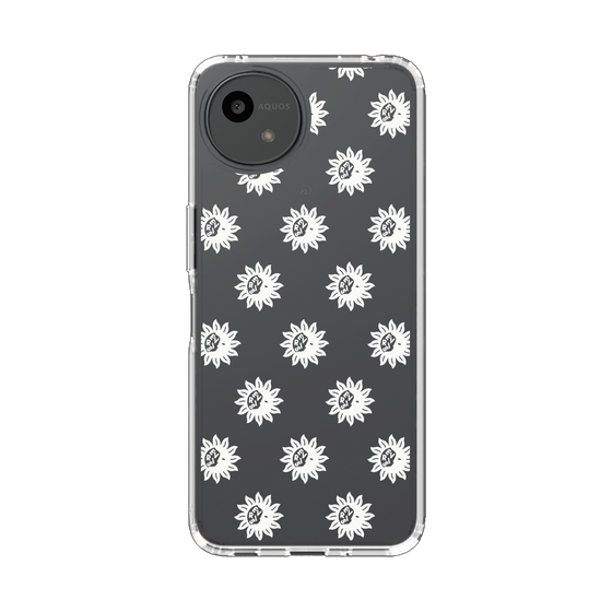 Slim Protection Case［ EVRIS - Sunny Motif - White ］