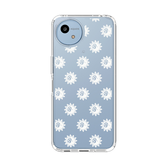 Slim Protection Case［ EVRIS - Sunny Motif - White ］
