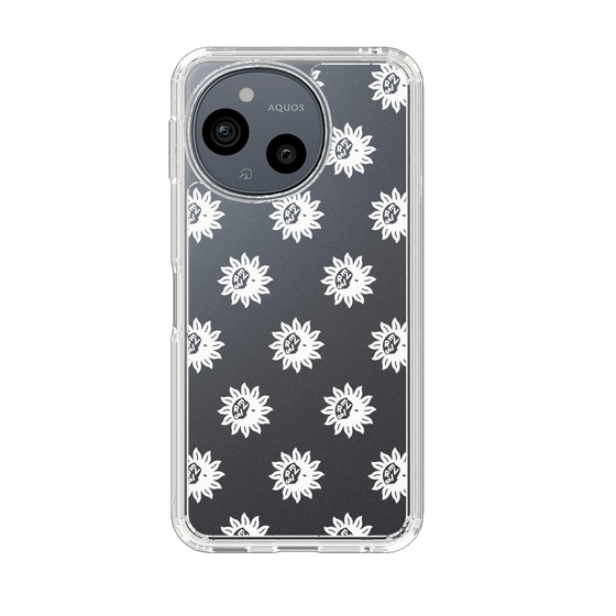 Slim Protection Case［ EVRIS - Sunny Motif - White ］