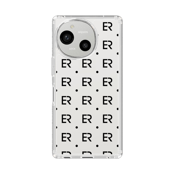 Slim Protection Case［ EVRIS - Monogram - Black ］