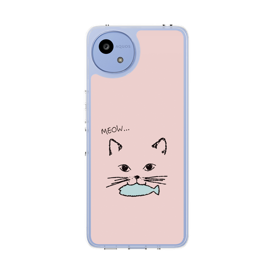 Slim Protection Case［ Very Greedy Cat - Pink ］