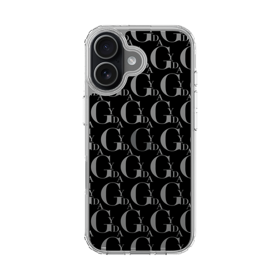 Slim Protection Case［ GYDA - Monogram - Black ］