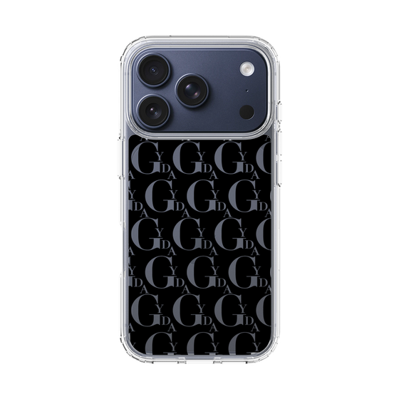 Slim Protection Case［ GYDA - Monogram - Black ］