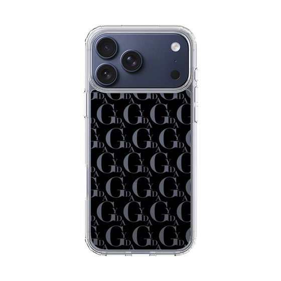 Slim Protection Case［ GYDA - Monogram - Black ］