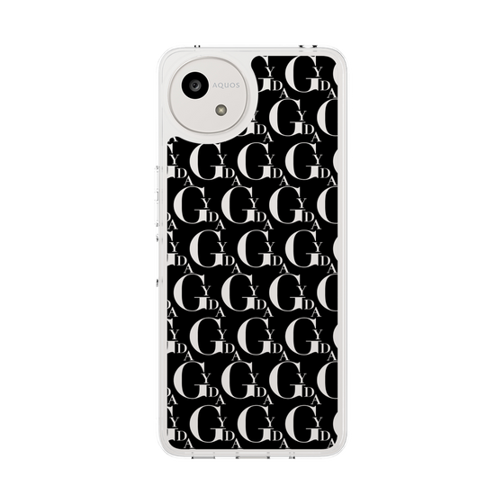 Slim Protection Case［ GYDA - Monogram - Black ］