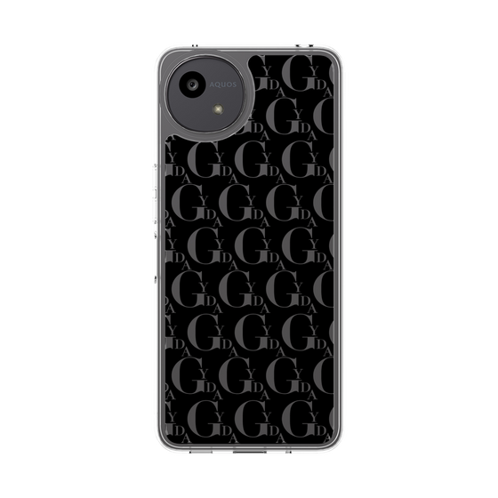 Slim Protection Case［ GYDA - Monogram - Black ］
