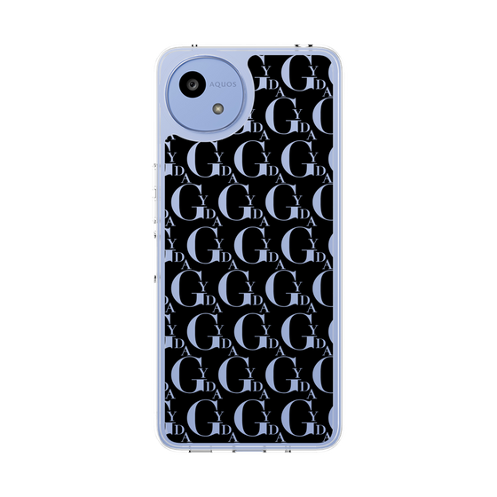 Slim Protection Case［ GYDA - Monogram - Black ］